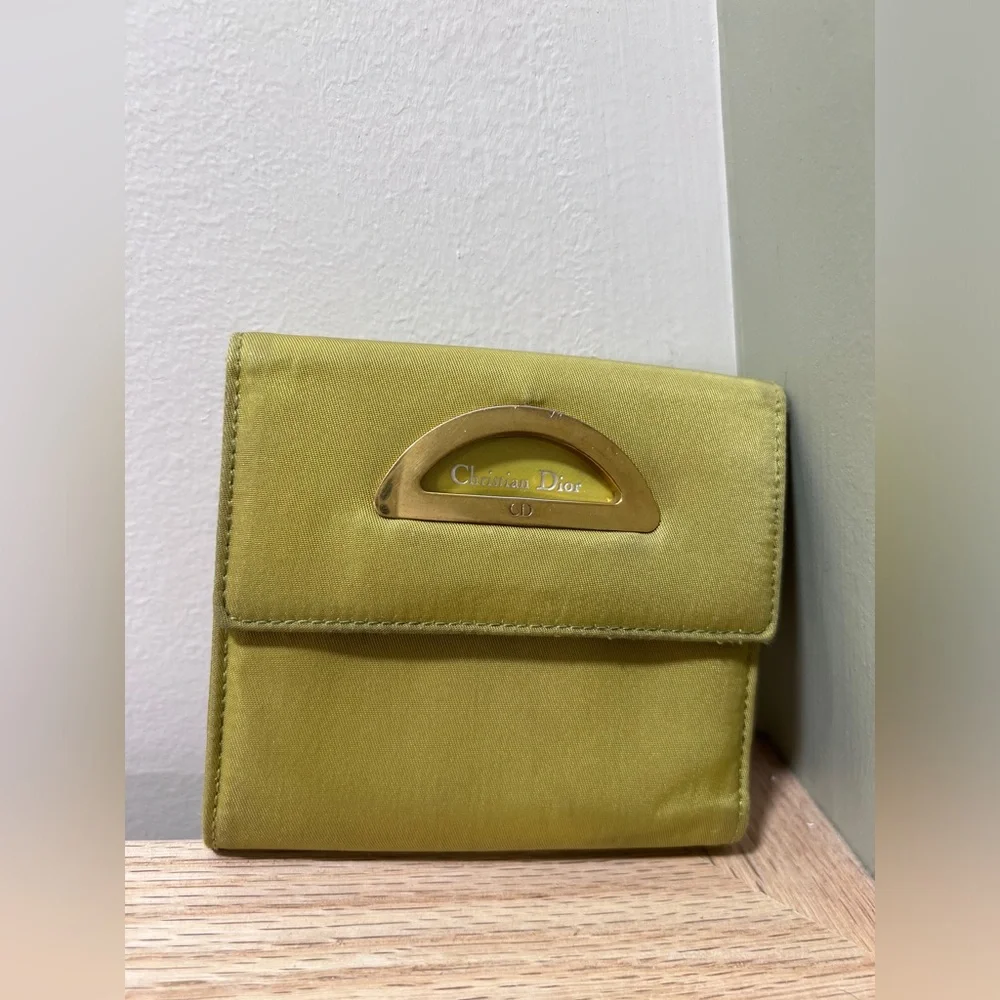 Vintage DIOR wallet.Green.Rare